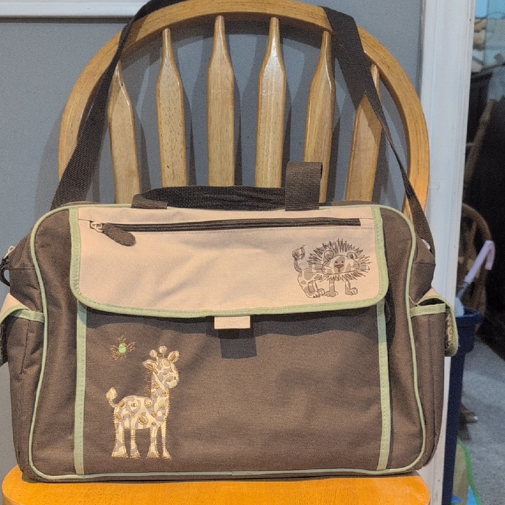Charming Brown and Cream Baby Bag